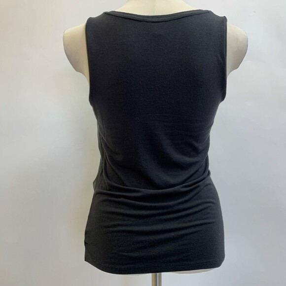 Ann Taylor Women's Top PS Petite Small Black Layers Sleeveless - Picture 4 of 7